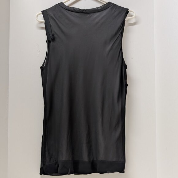 CAbi #155 Jeweled Illusion Tank Top in Black - Picture 4 of 12